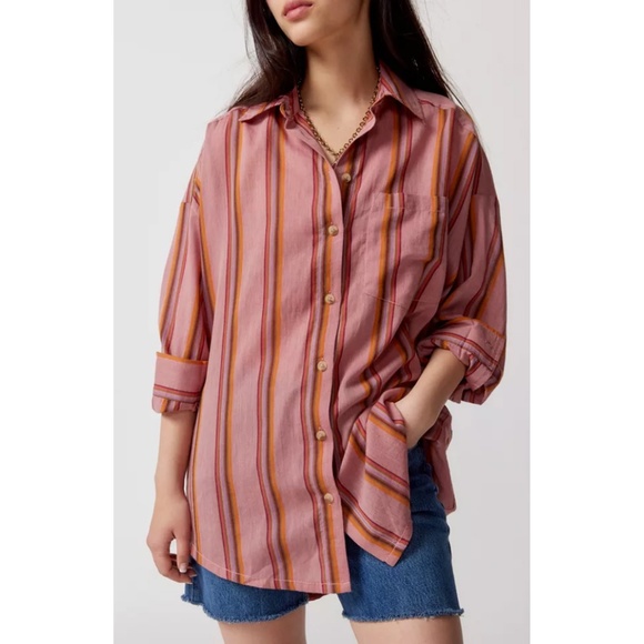 BDG Ryanny Oversized Button Down Shirt  Urban Outfitters Womens - Picture 1 of 4